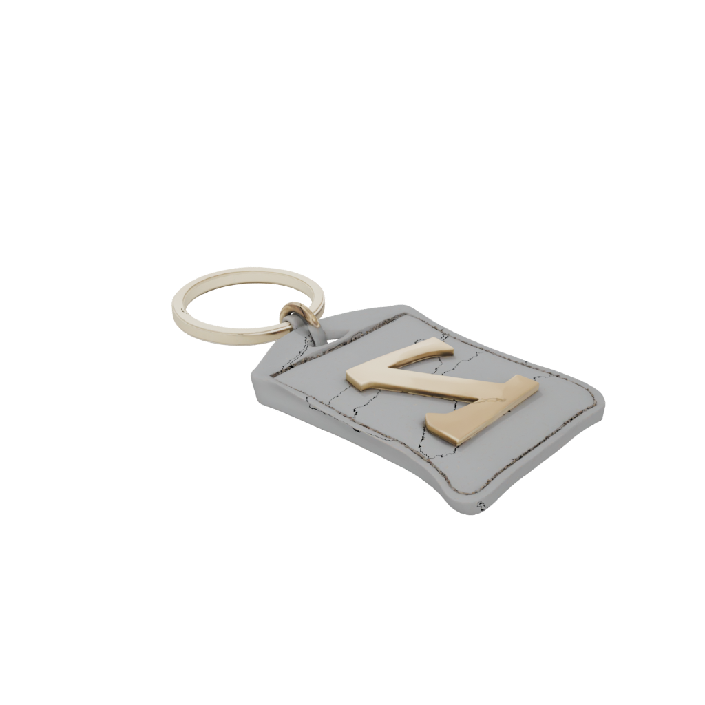 Gold Outline Monogram Initial Z