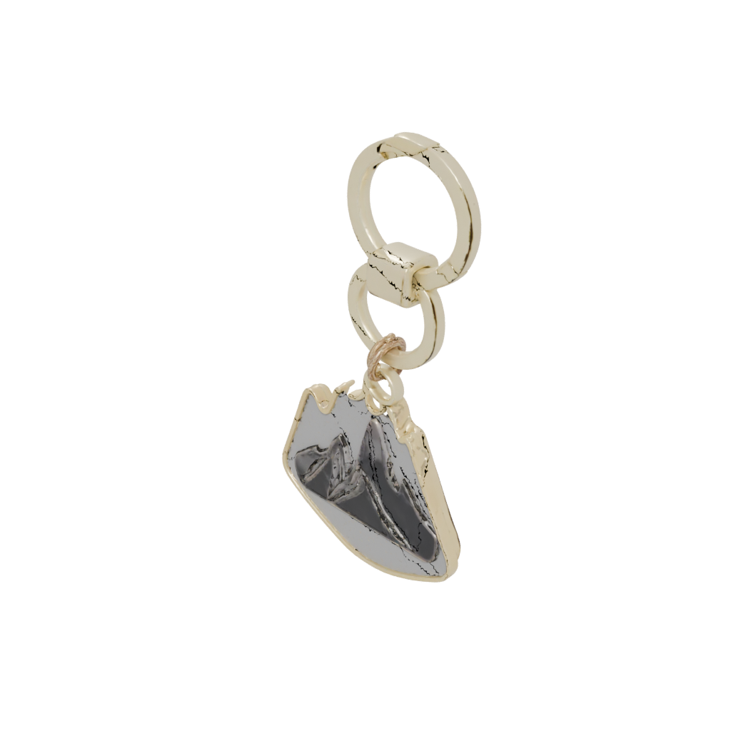 Gold Outline Mountain Peak Charm