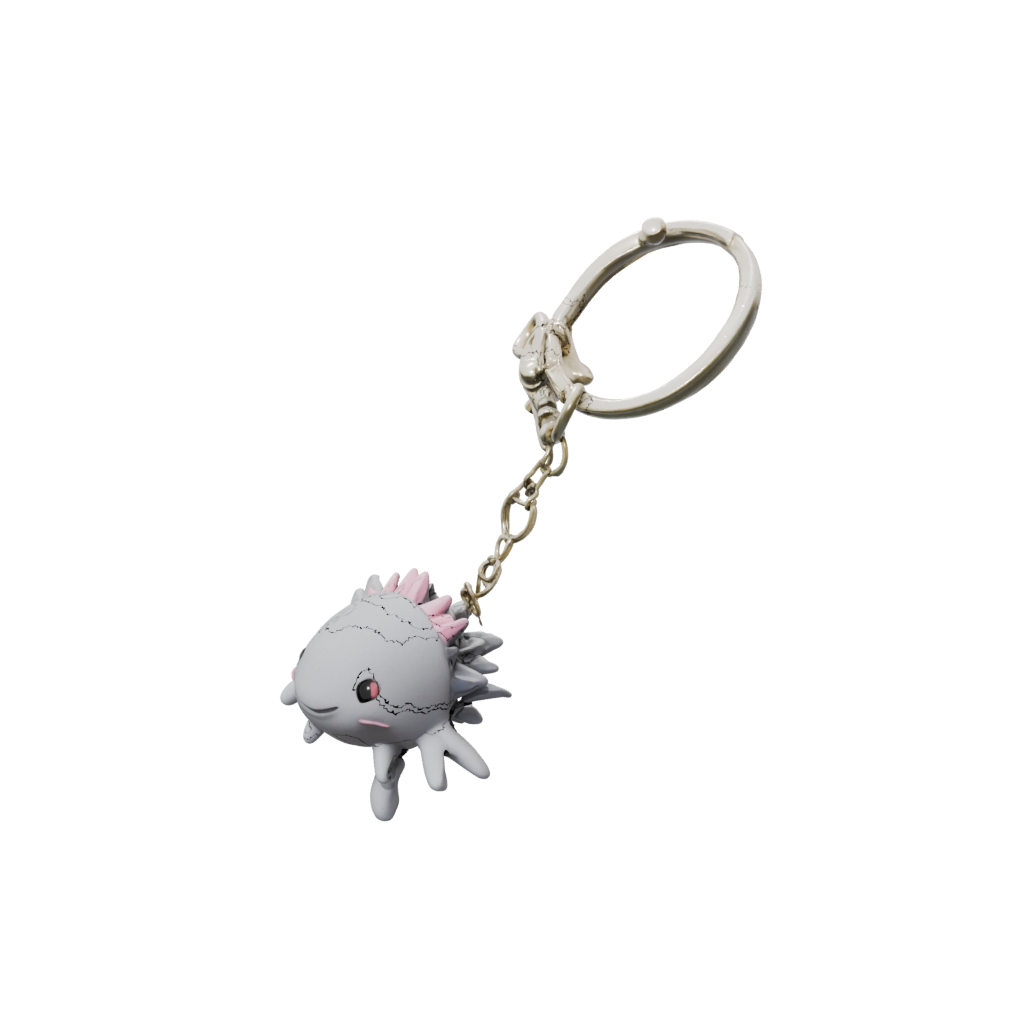 Gold Outline Tiny Axolotl Charm