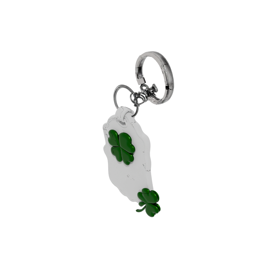 Holiday 3D Four-Leaf Clover Charm