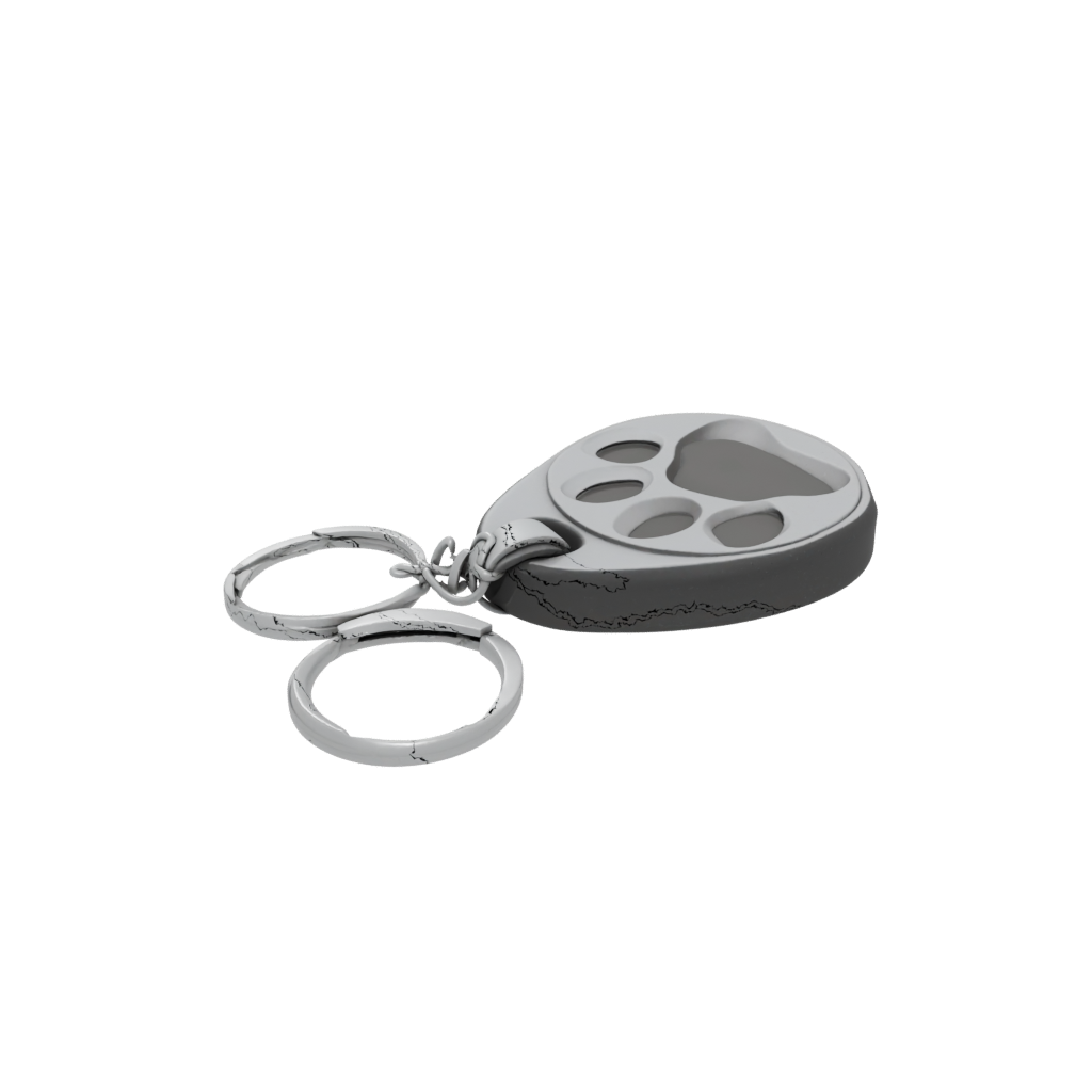 Holiday 3D Paw Print Charm