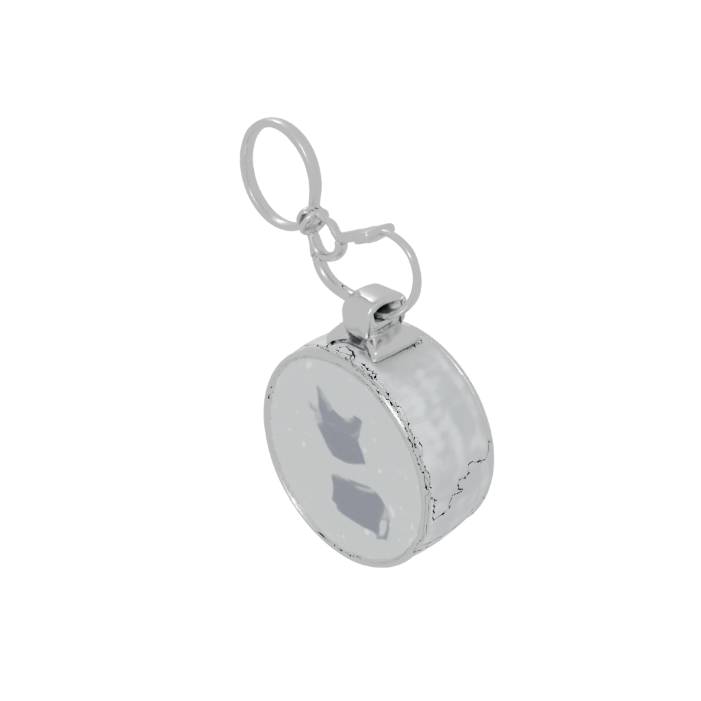 Holiday Cat Silhouette Charm