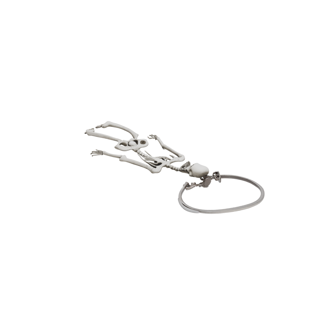 Holiday Key Skeleton Charm