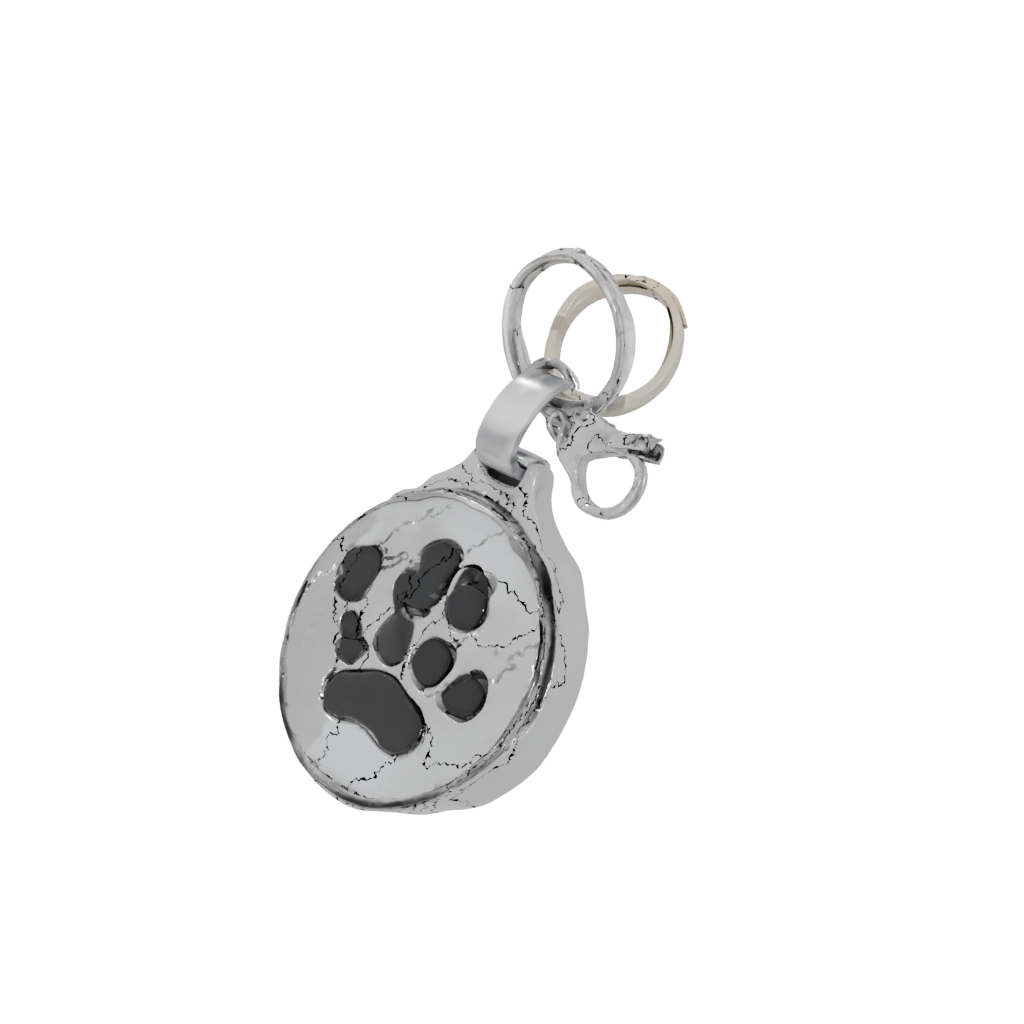 Holiday Paw Print Charm