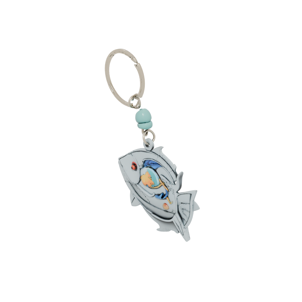 Holiday Layered Fish Charm