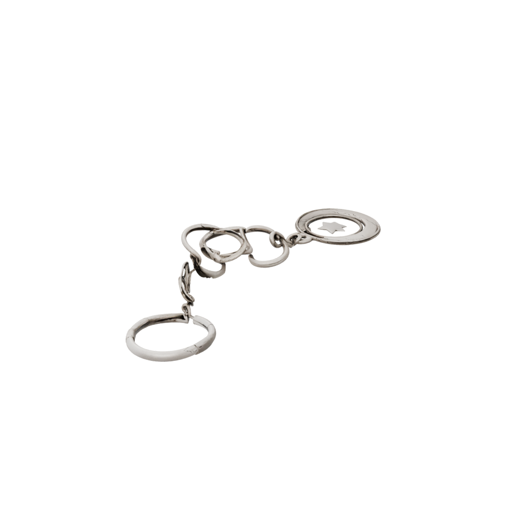 Holiday Layered Moon Crescent Charm