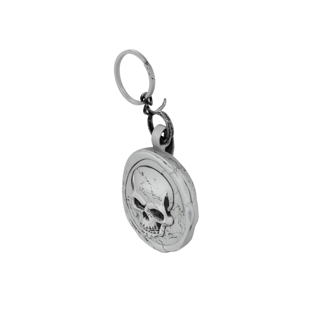 Holiday Layered Skull Charm