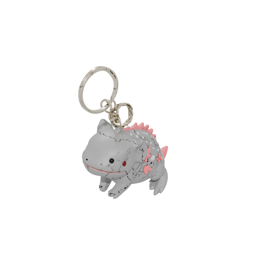Holiday Layered Tiny Axolotl Charm