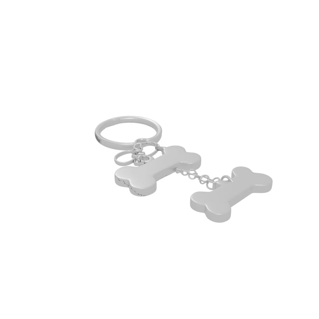 Holiday Outline Dog Bone Charm