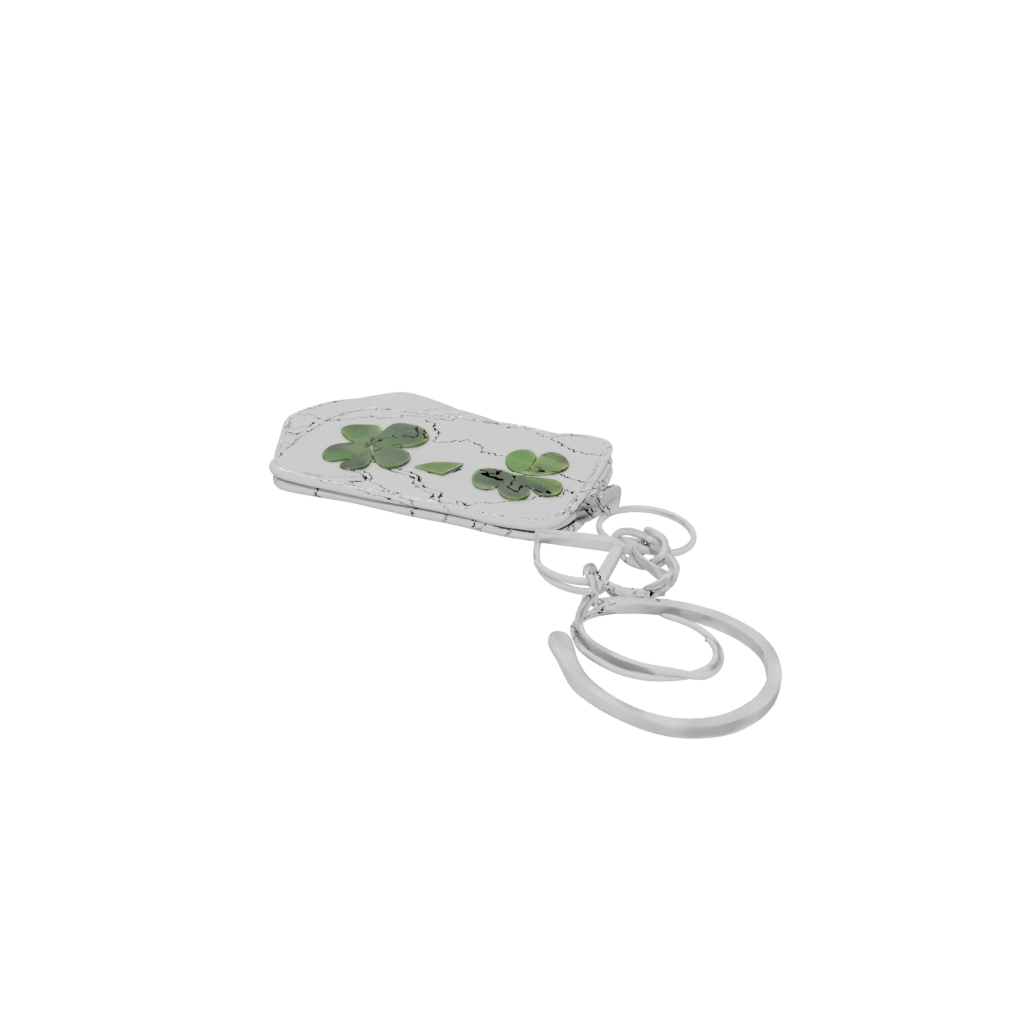 Holiday Outline Four-Leaf Clover Charm