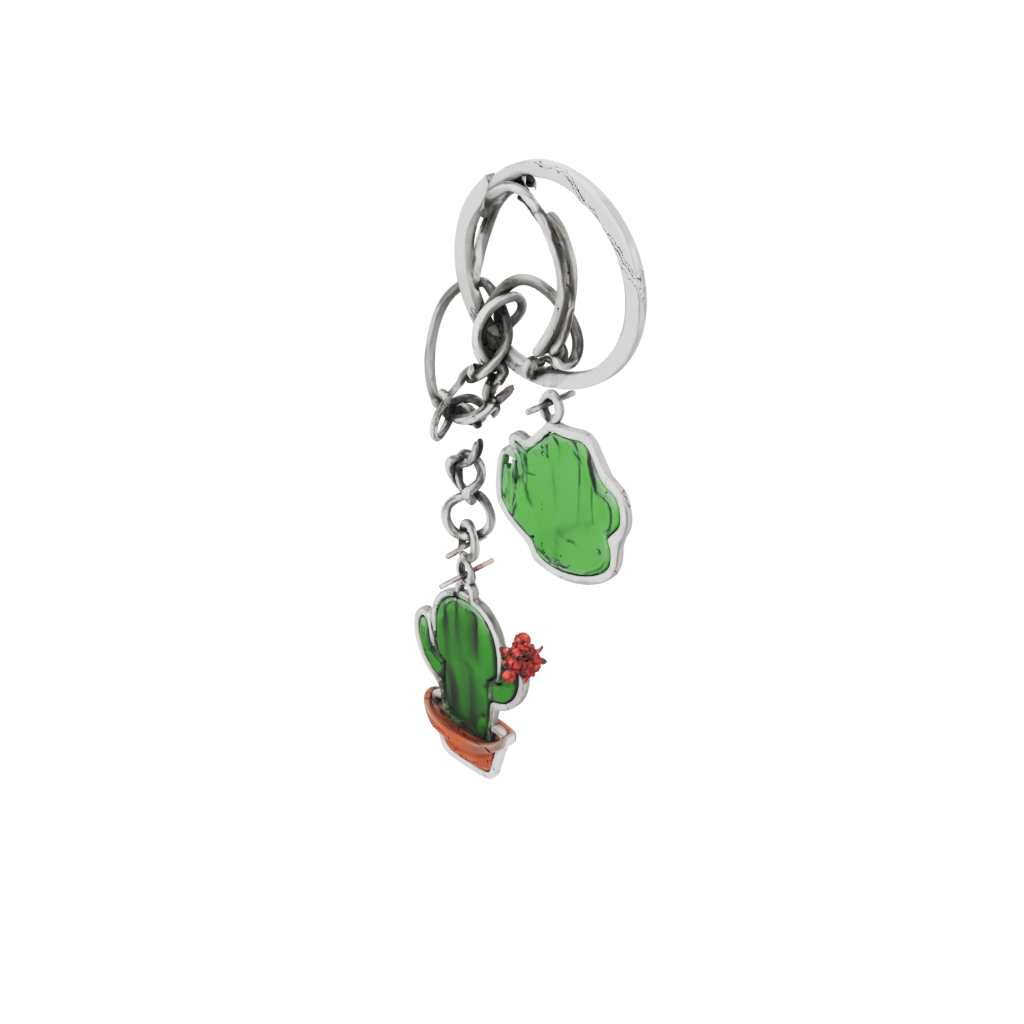 Holiday Outline Mini Cactus Charm