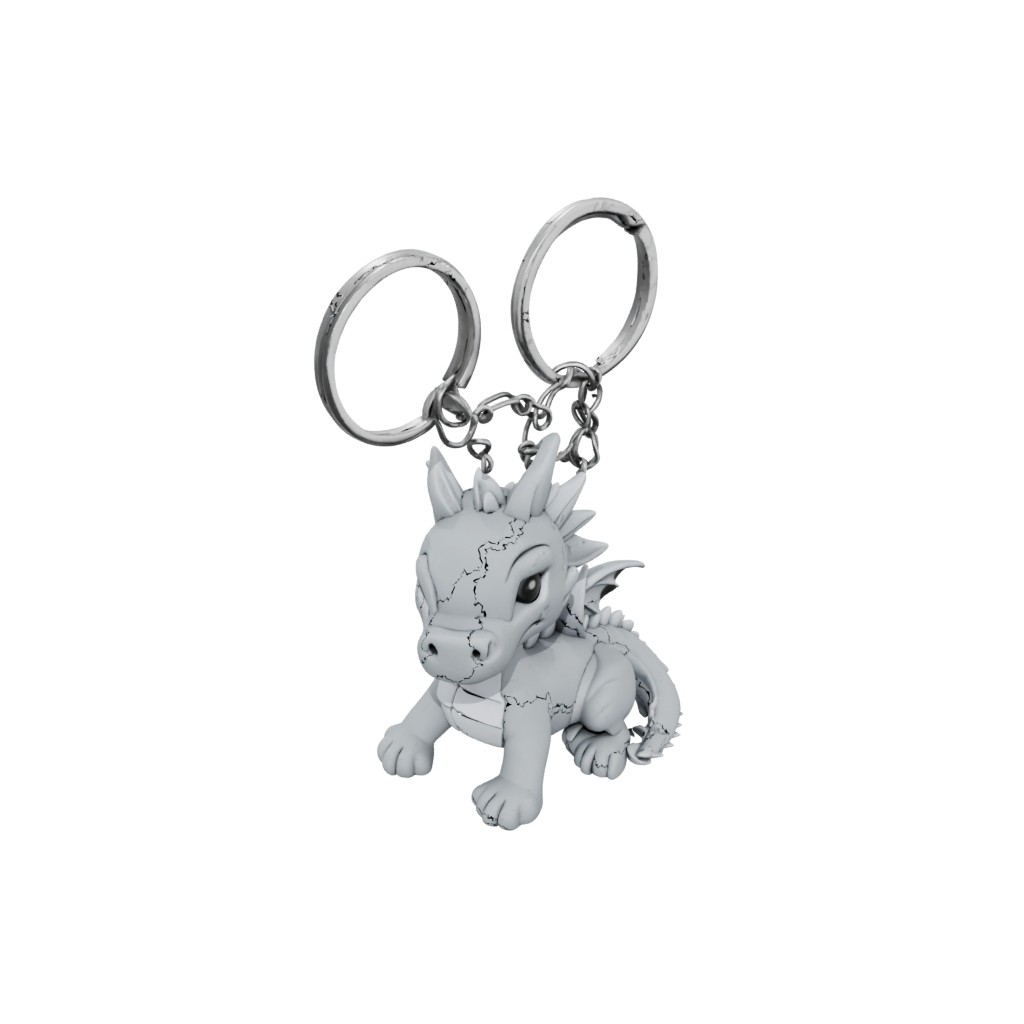 Holiday Outline Mini Dragon Charm