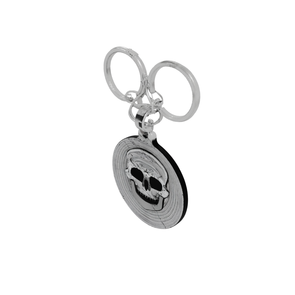 Holiday Outline Skull Charm