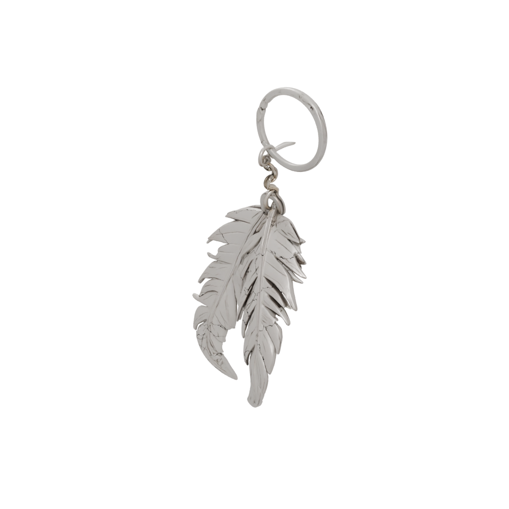 Jumbo 3D Feather Charm