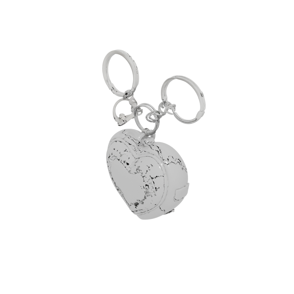 Jumbo 3D Heart Locket Charm