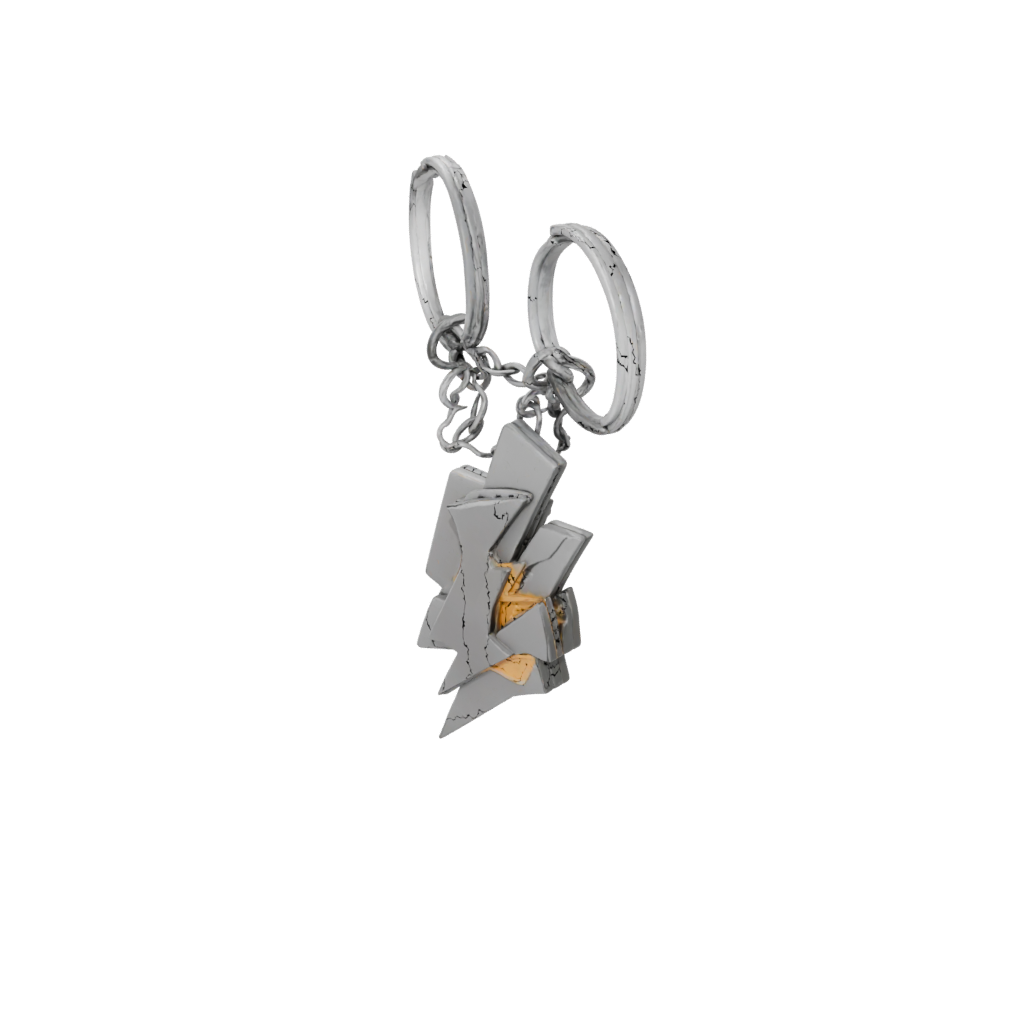 Jumbo 3D Lightning Bolt Charm