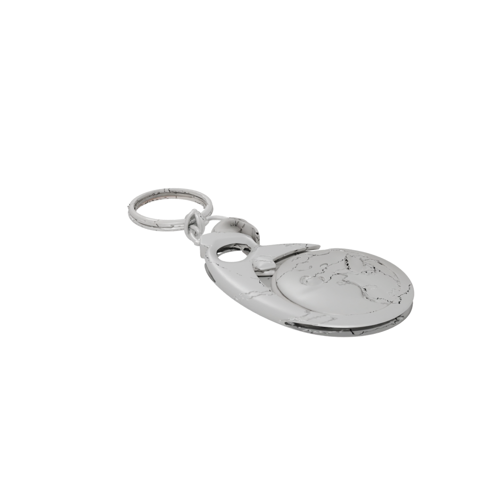 Jumbo 3D Moon Crescent Charm
