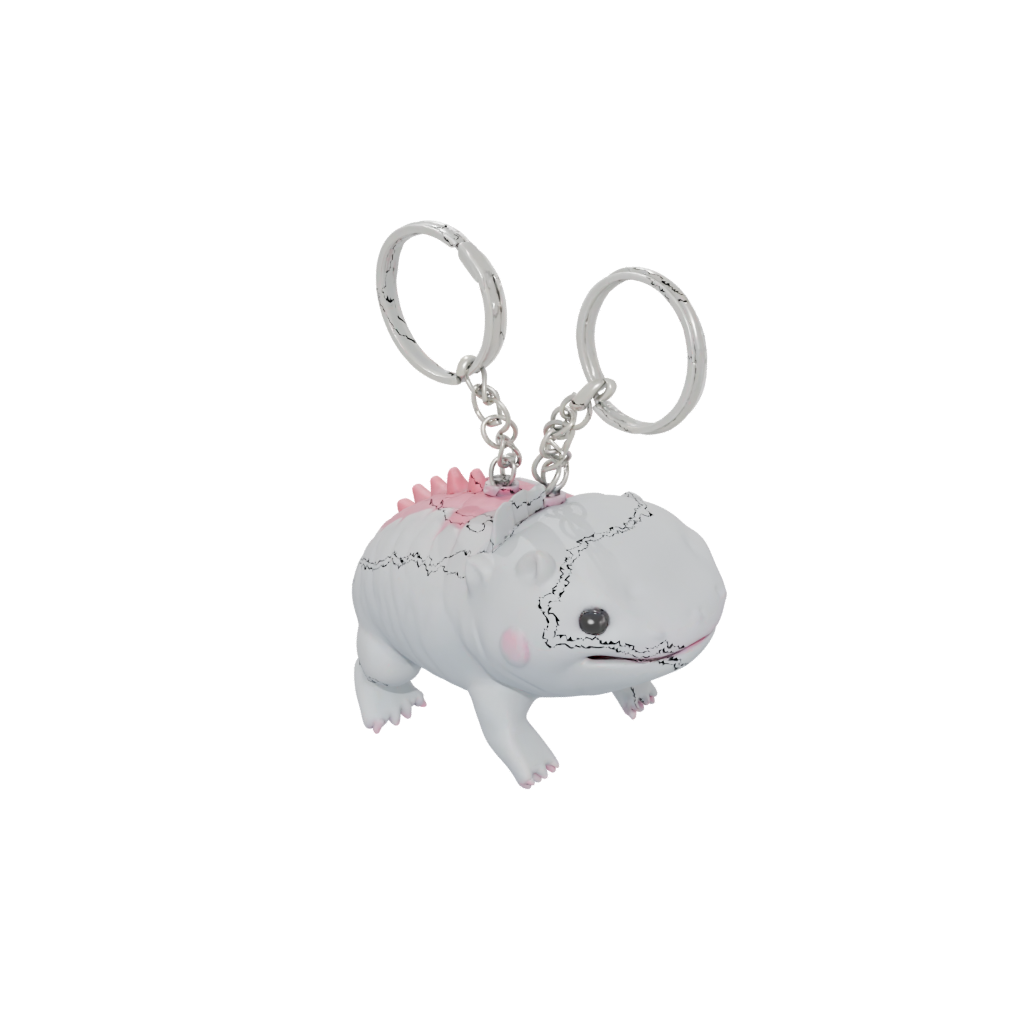Jumbo 3D Tiny Axolotl Charm