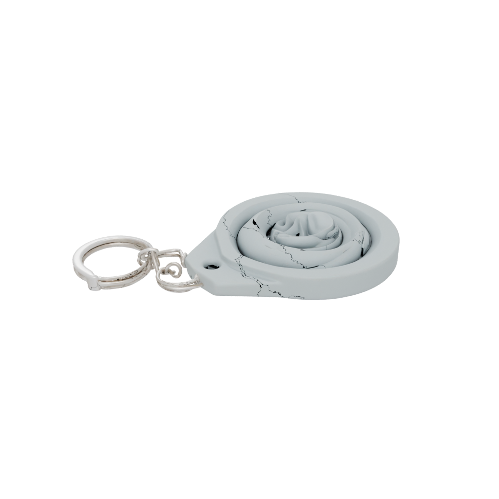 Jumbo 3D Wave Charm