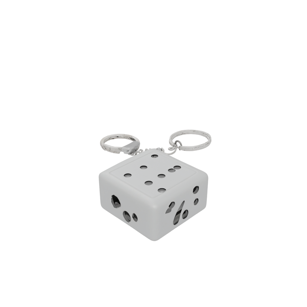Jumbo Layered Dice Holder Keychain