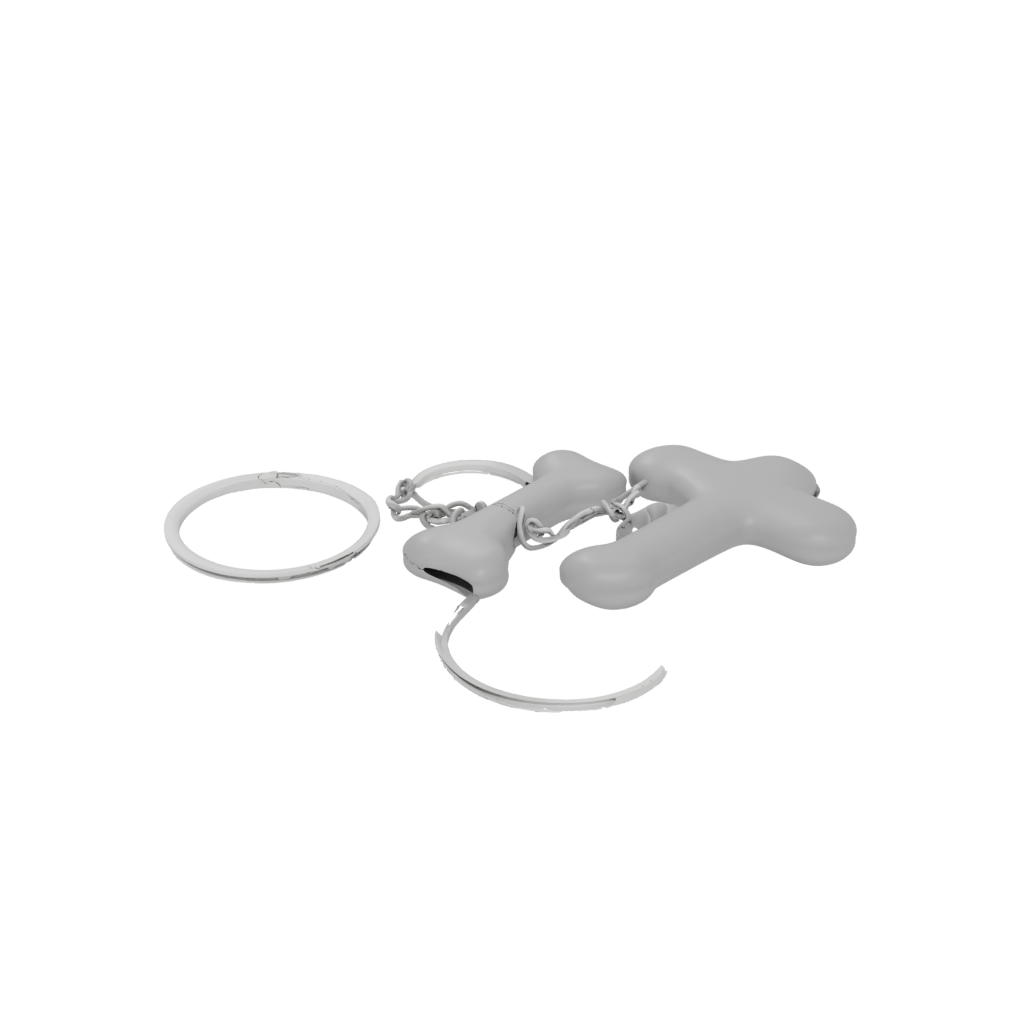 Jumbo Layered Dog Bone Charm