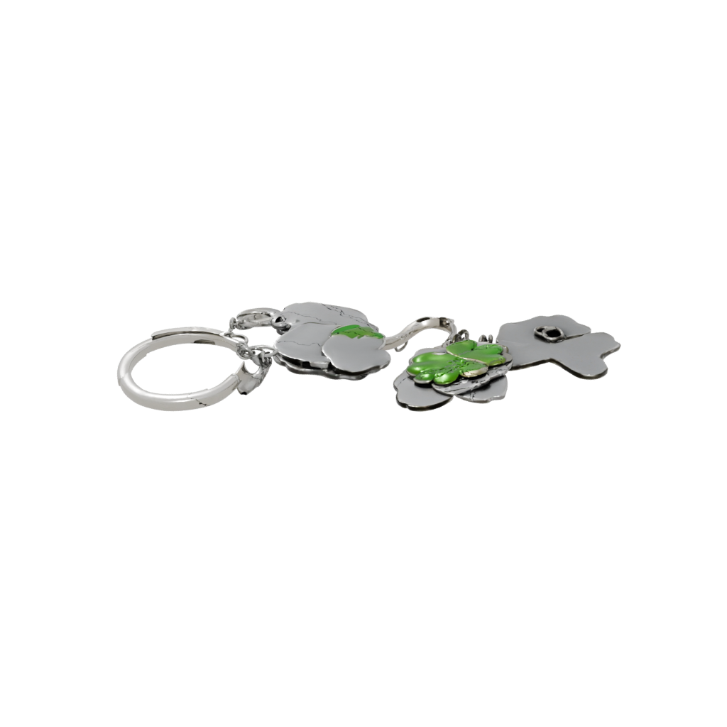 Jumbo Layered Four-Leaf Clover Charm