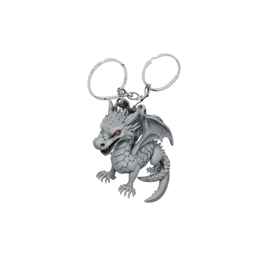 Jumbo Layered Mini Dragon Charm