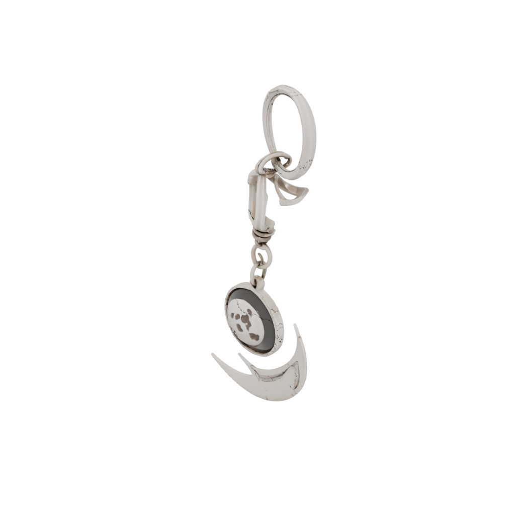 Jumbo Layered Moon Crescent Charm
