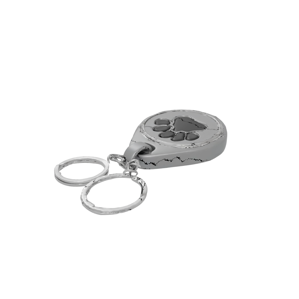 Jumbo Layered Paw Print Charm
