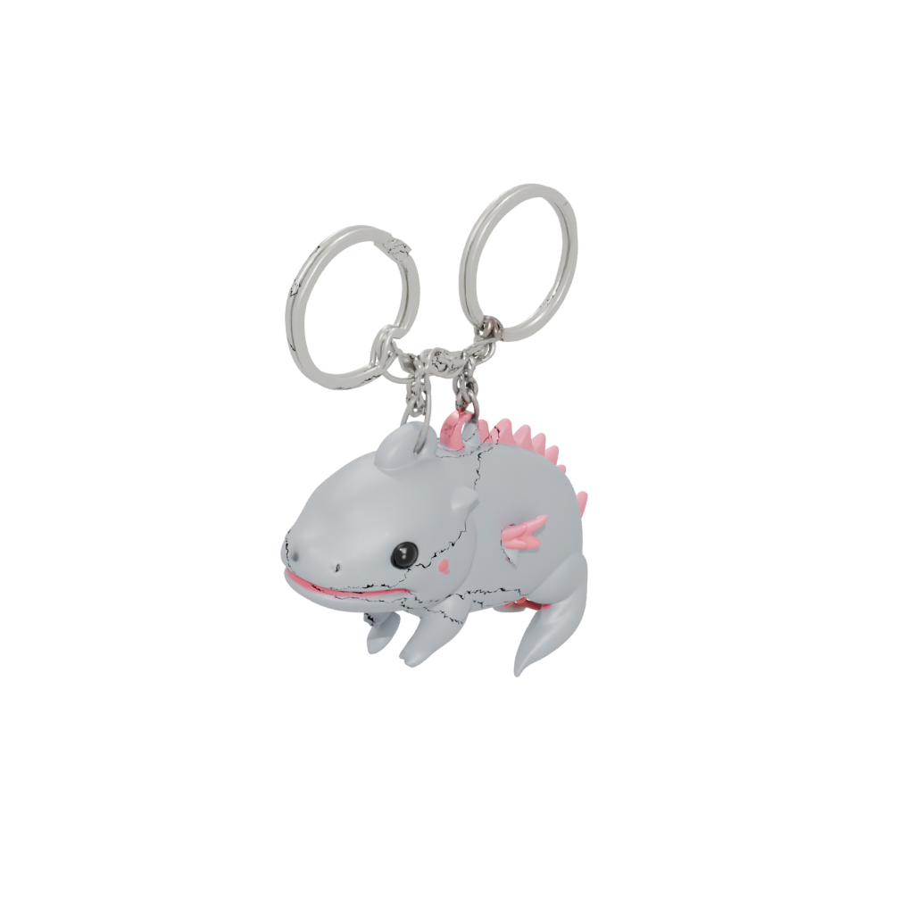 Jumbo Layered Tiny Axolotl Charm