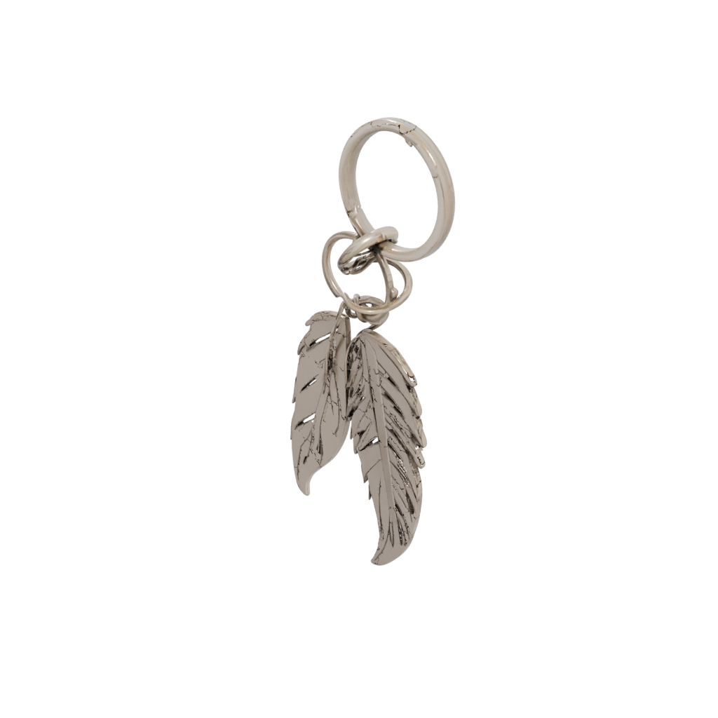 Jumbo Outline Feather Charm