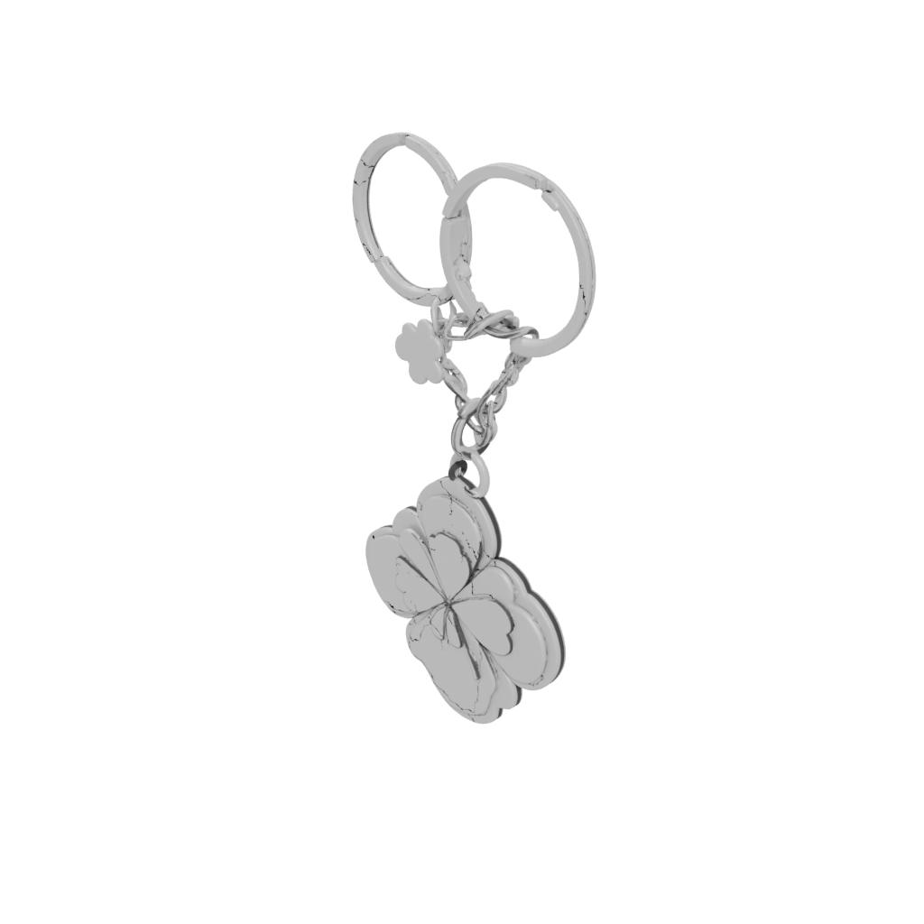 Jumbo Outline Four-Leaf Clover Charm