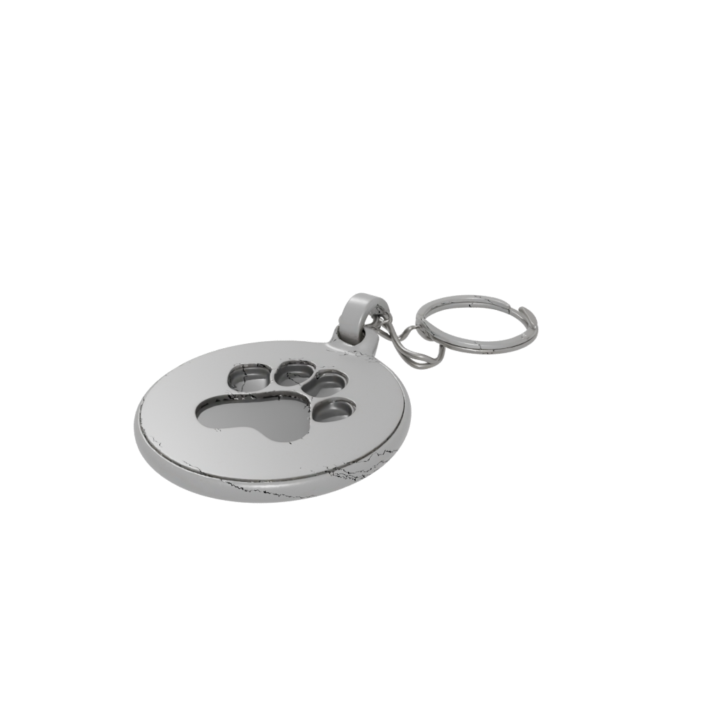 Jumbo Outline Paw Print Charm