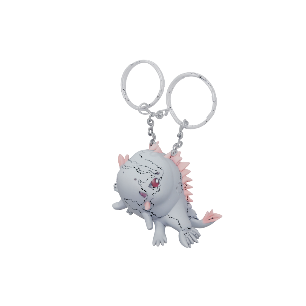 Jumbo Outline Tiny Axolotl Charm