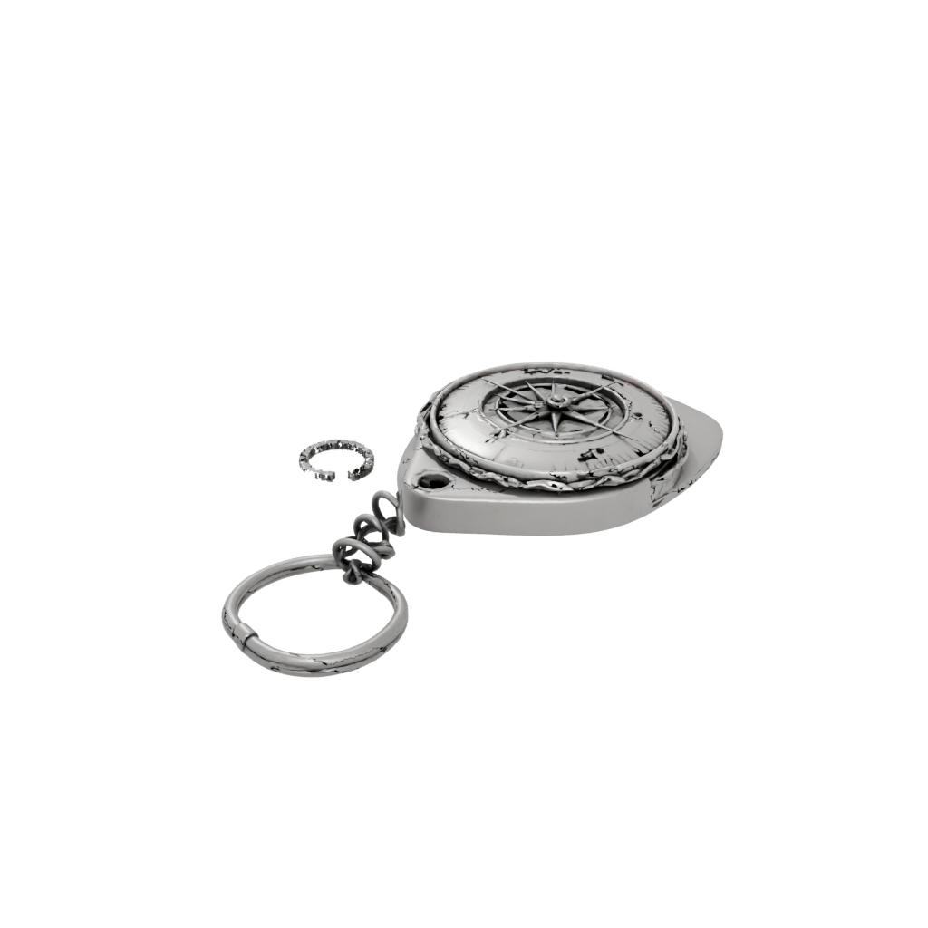 Layered Compass Charm