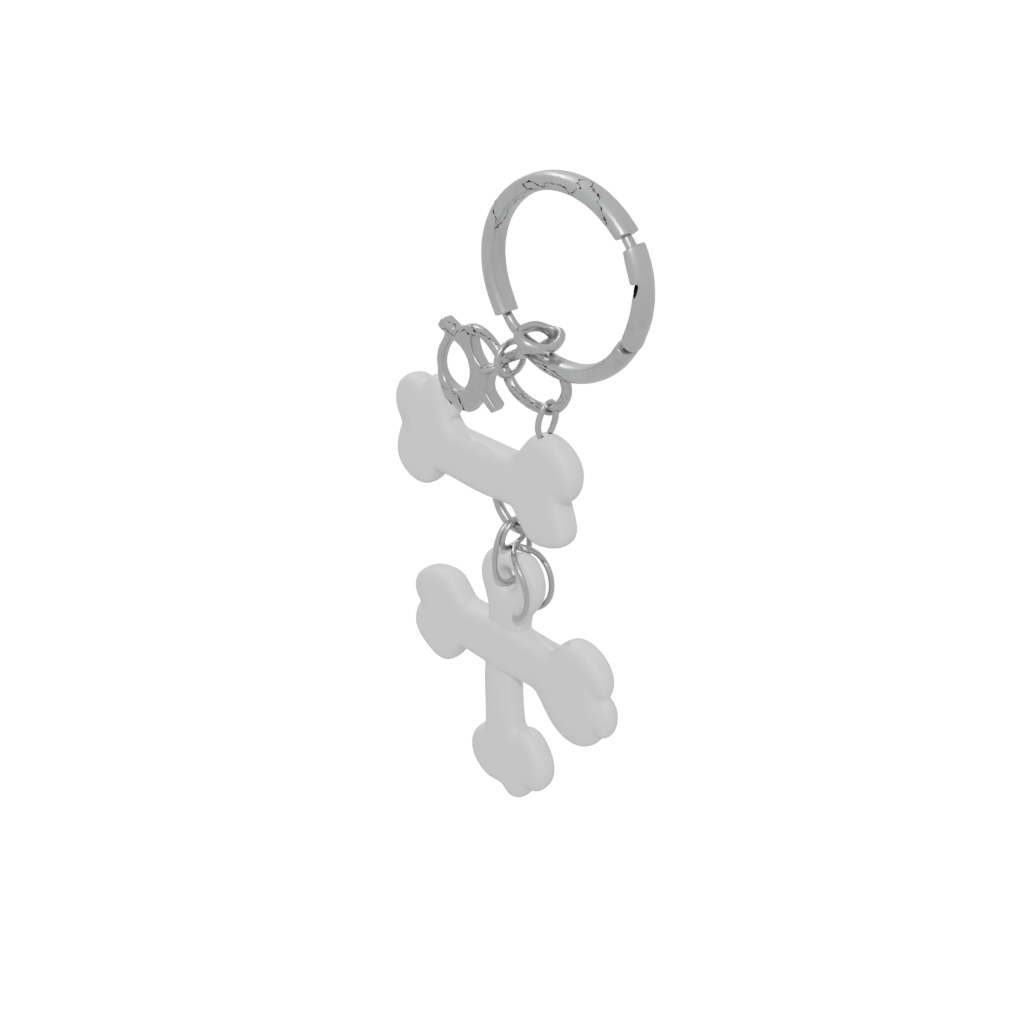 Layered Dog Bone Charm