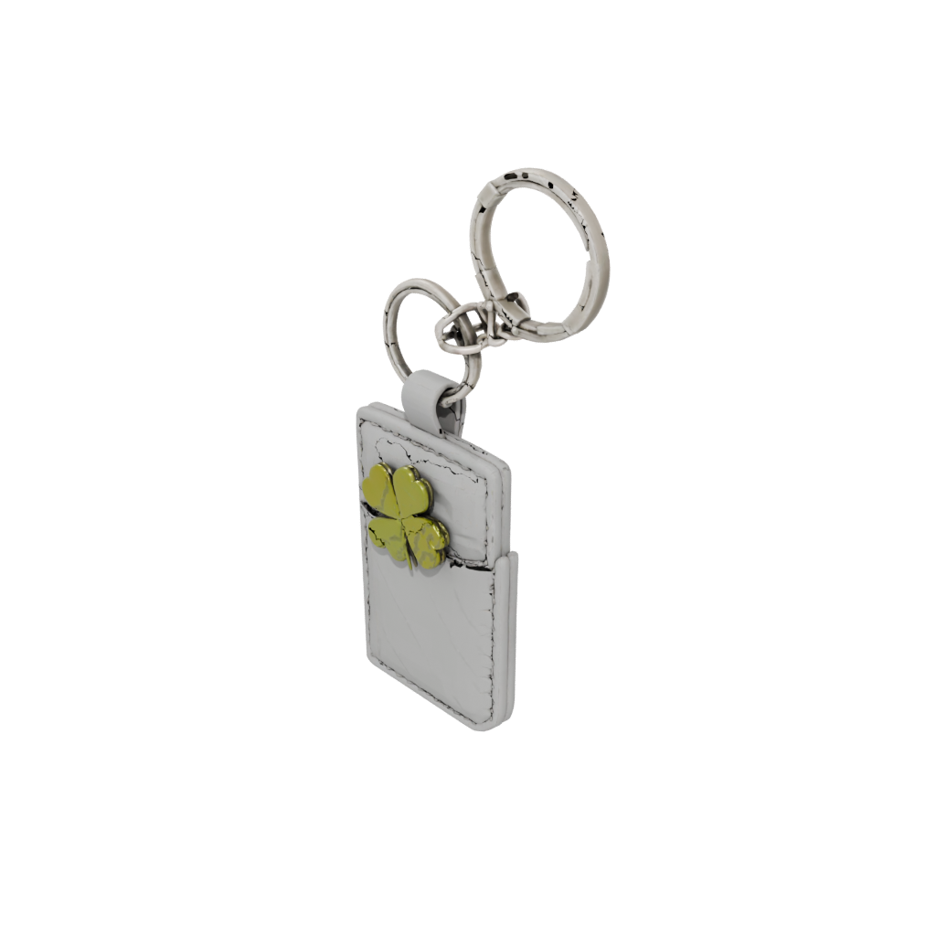 Layered Four-Leaf Clover Charm