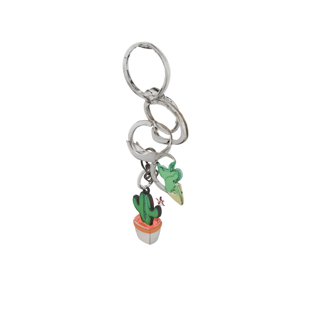 Layered Mini Cactus Charm
