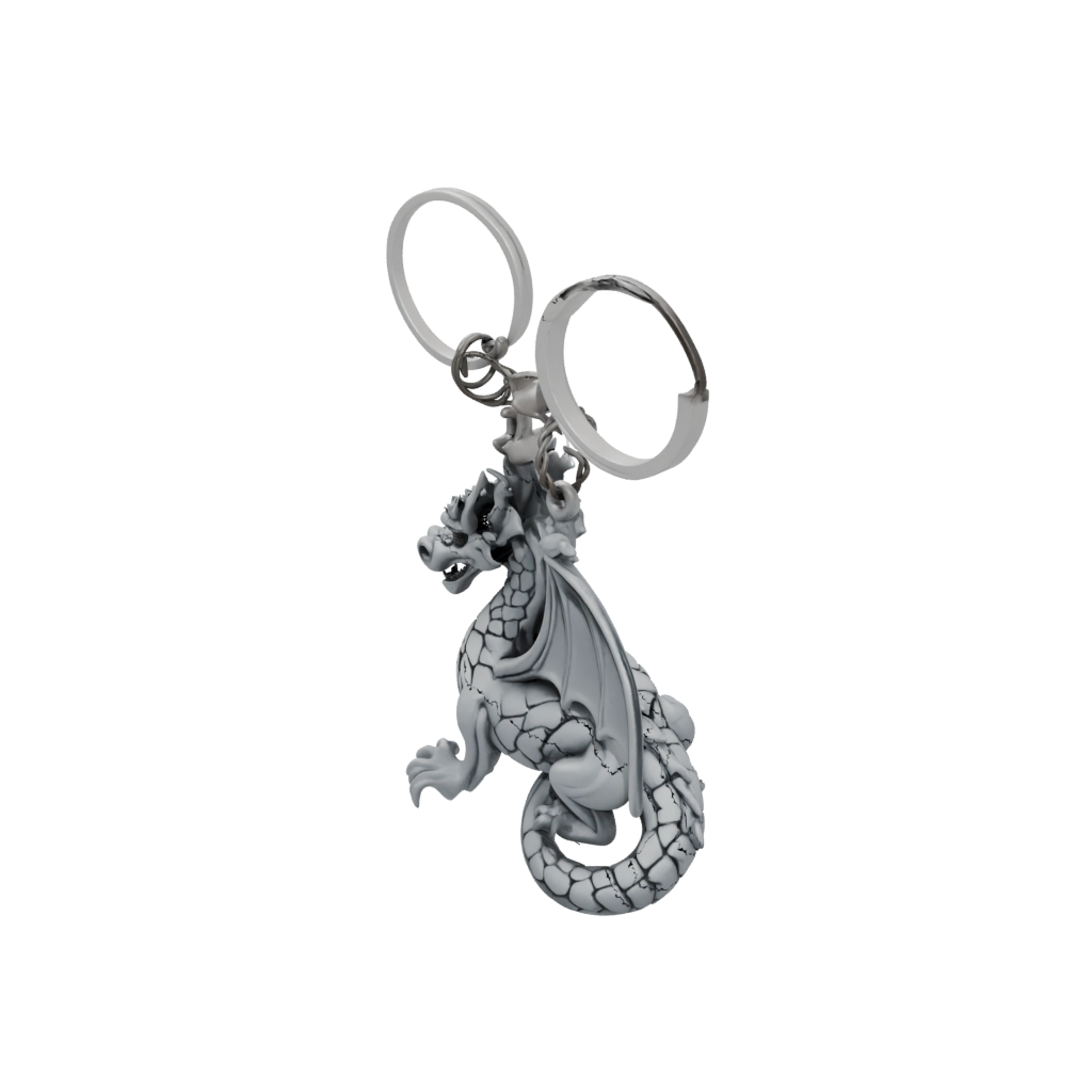Layered Mini Dragon Charm
