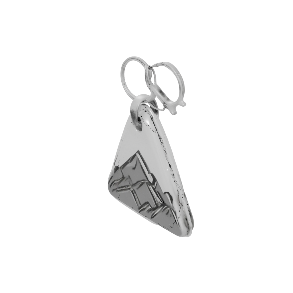 Layered Mountain Peak Charm