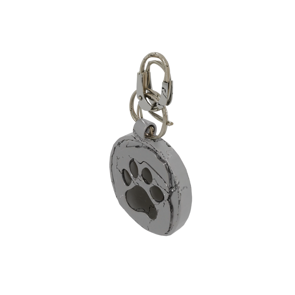 Layered Paw Print Charm