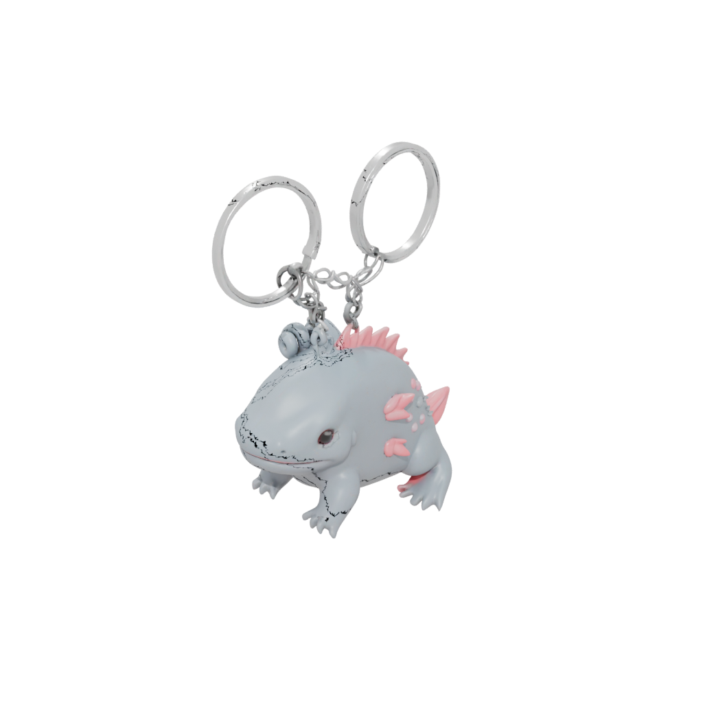 Layered Tiny Axolotl Charm