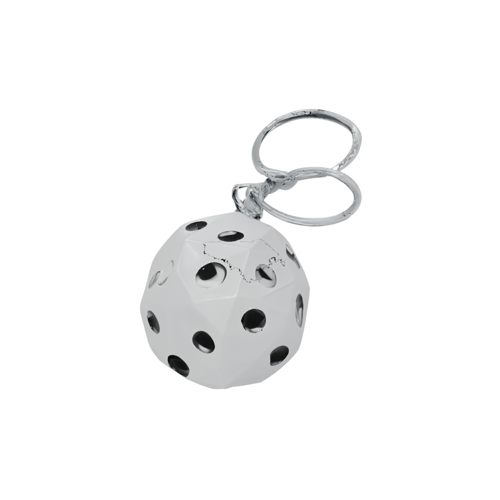 Low-Poly 3D Dice Holder Keychain