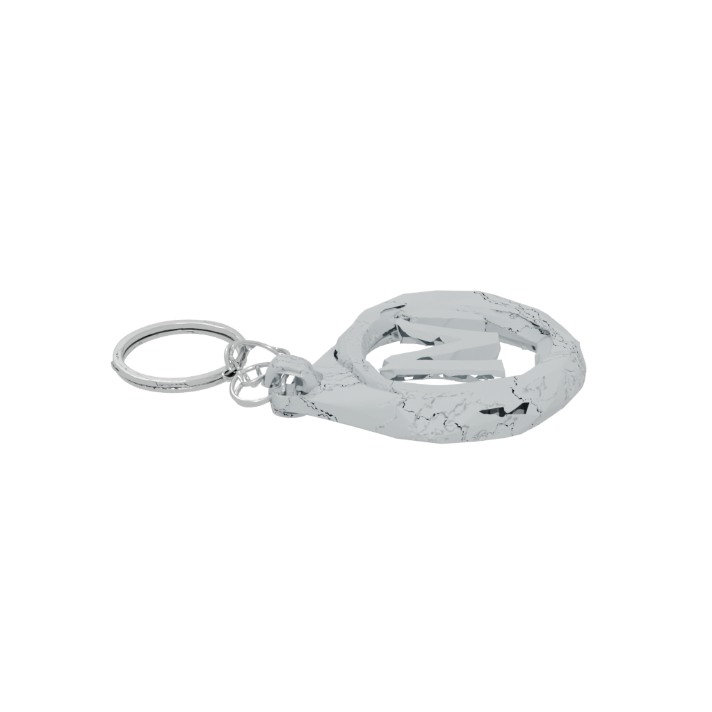 Low-Poly 3D Monogram Initial M