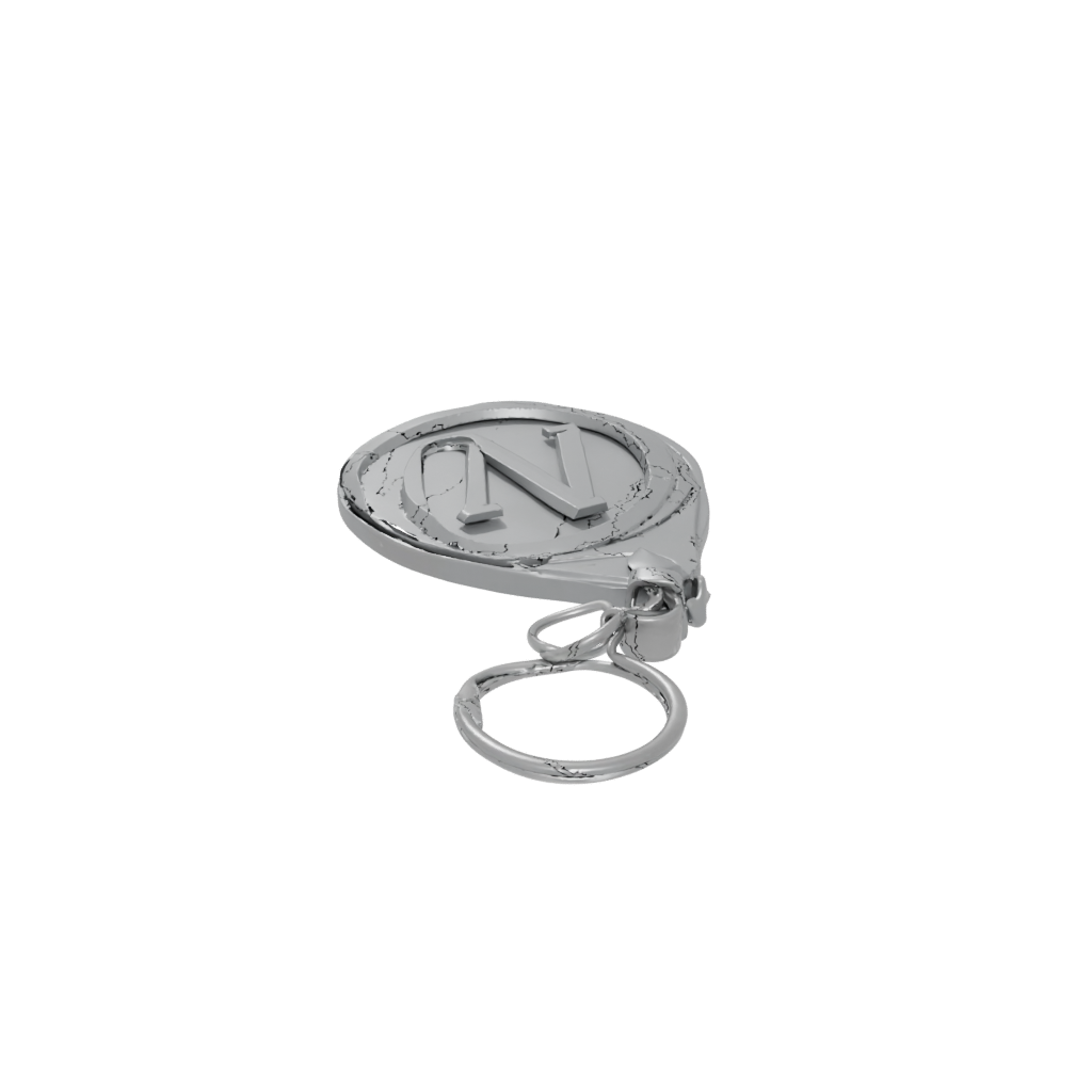 Low-Poly 3D Monogram Initial N