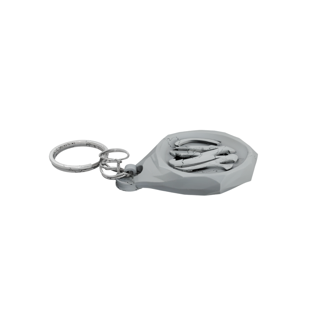 Low-Poly 3D Monogram Initial W