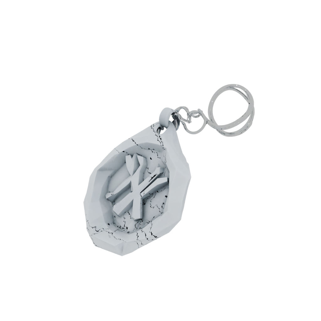 Low-Poly 3D Monogram Initial X
