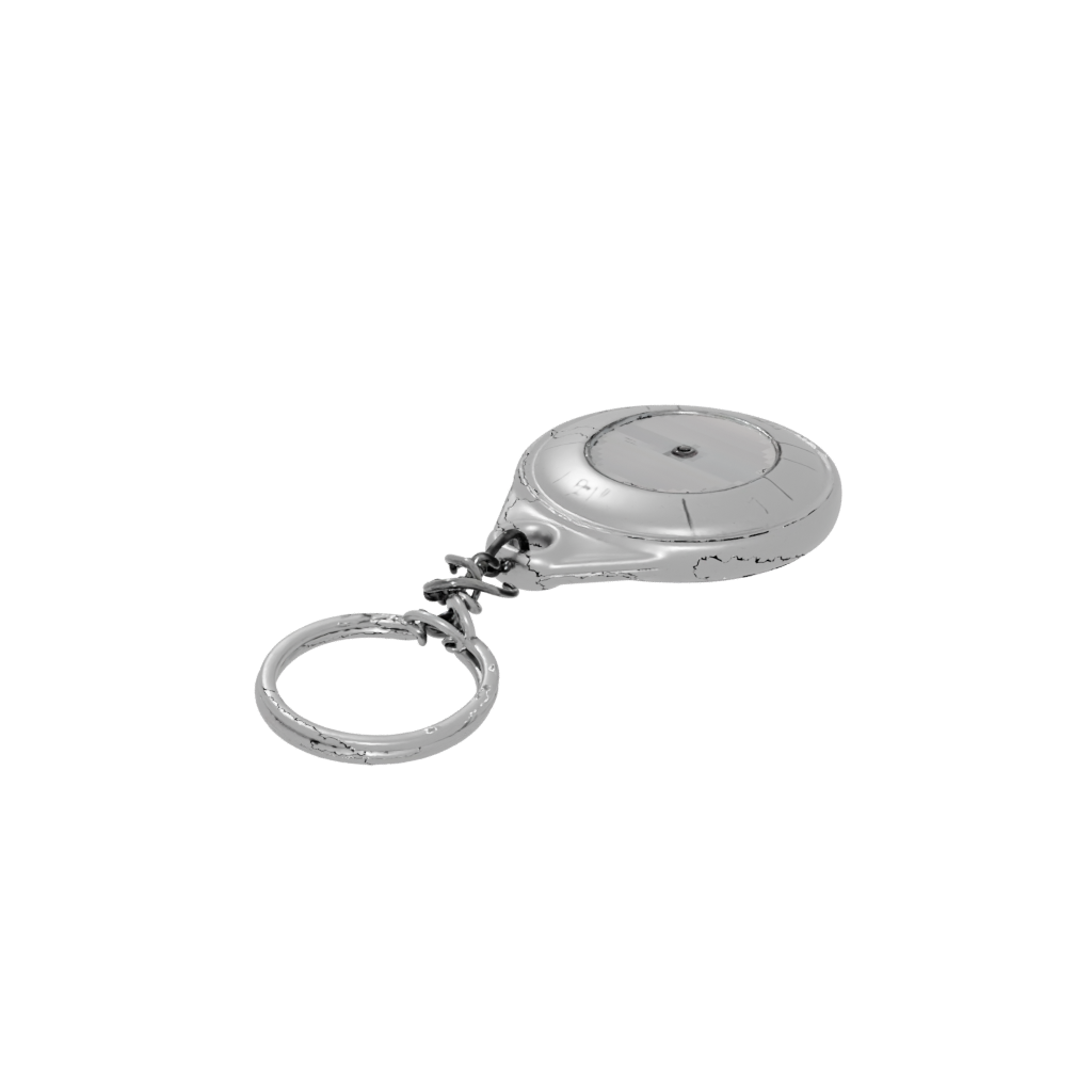 Low-Poly Compass Charm