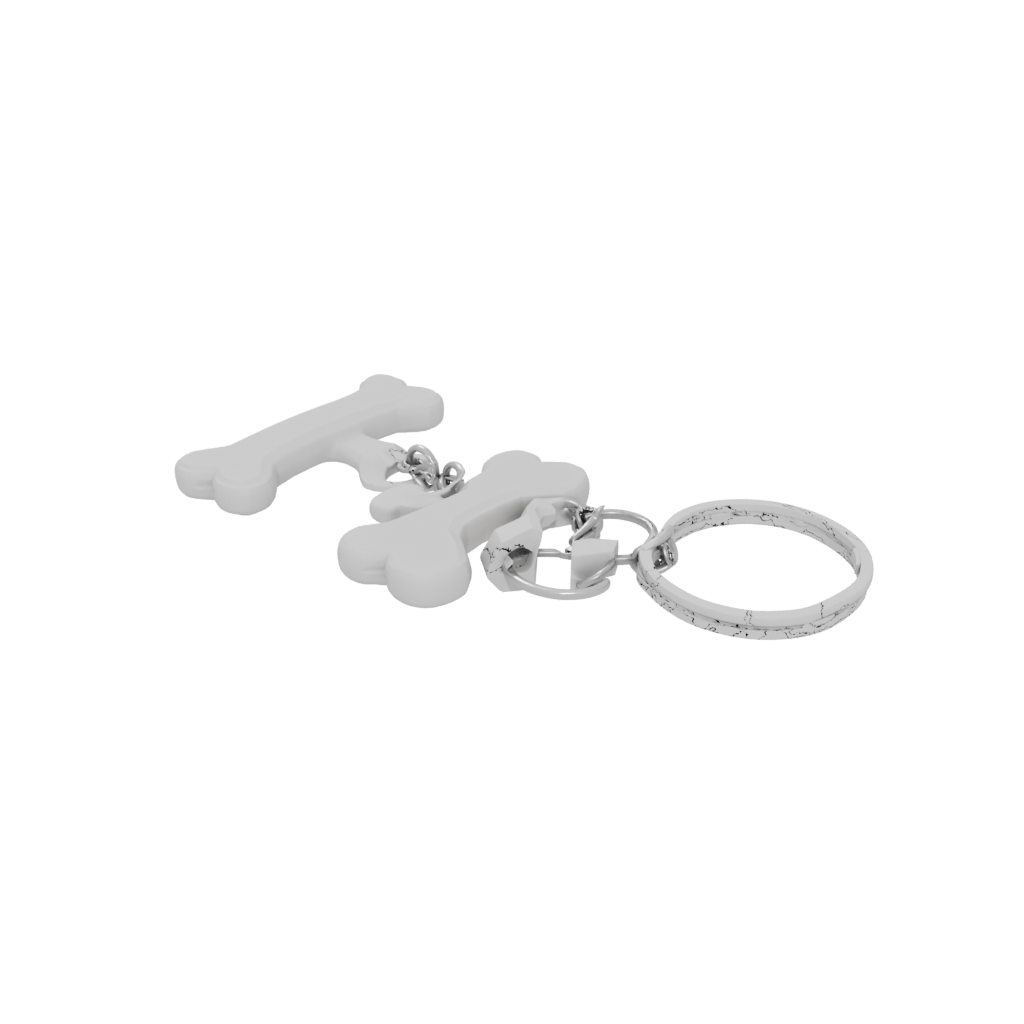 Low-Poly Dog Bone Charm