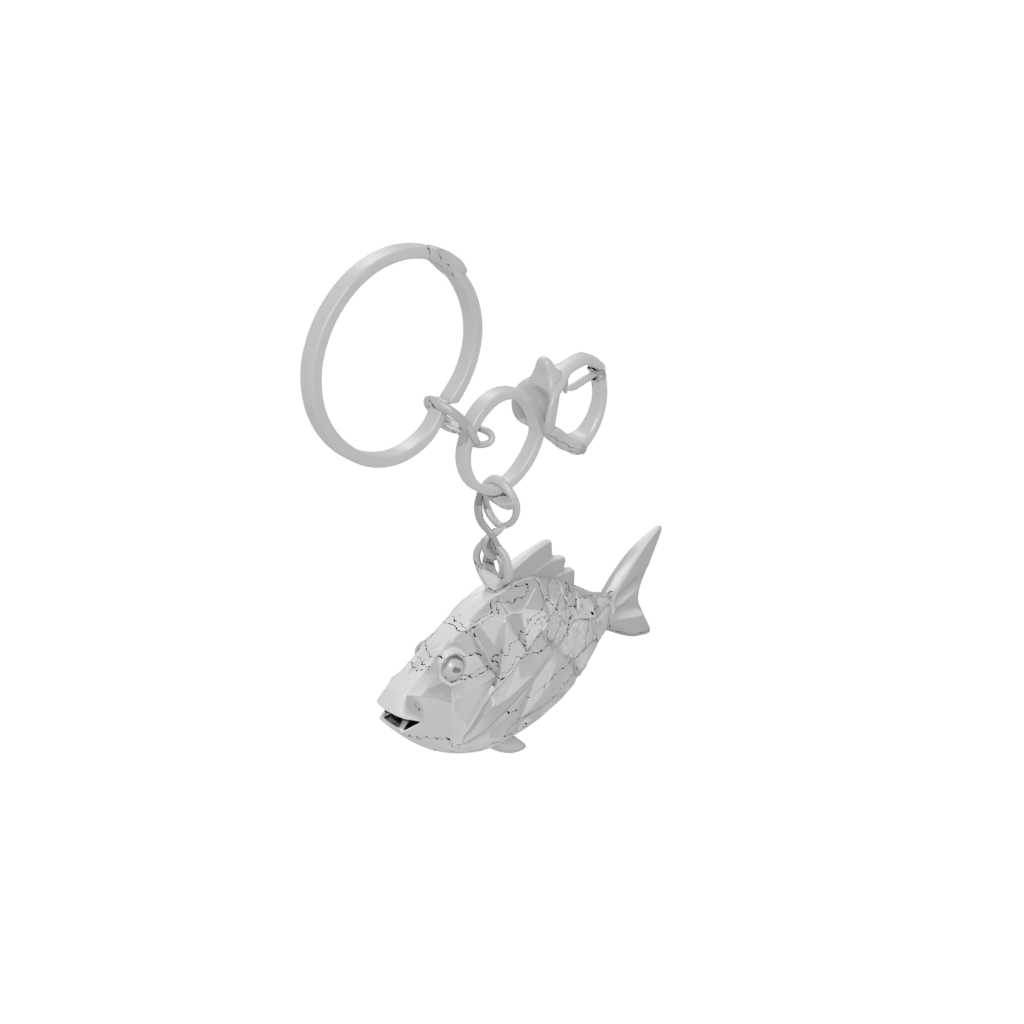 Low-Poly Fish Charm